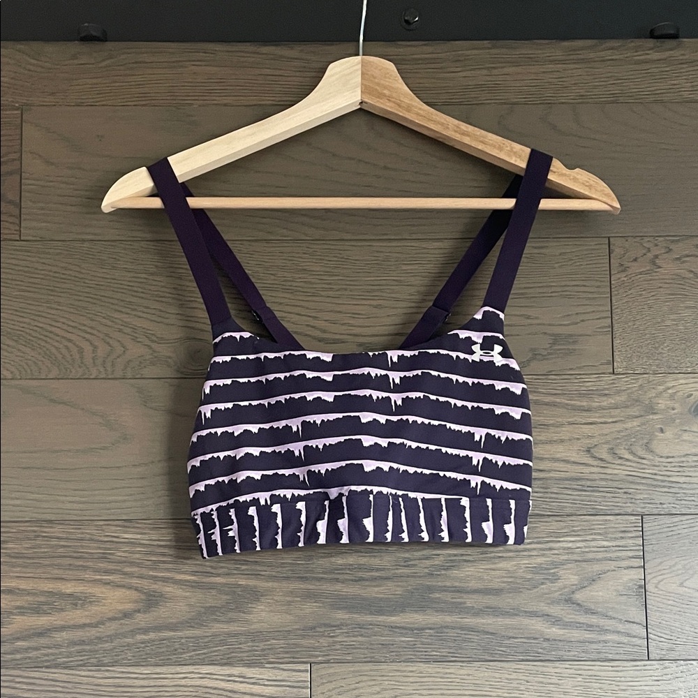 Under Armour Purple and White Sports Bra